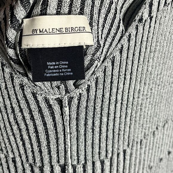 Malene Birger Tank Top Women’s XS Gray Tappie Sleeveless Peplum Blouse Stretch - Picture 4 of 7